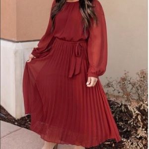 TaraLynn’s Simple and Pleated Dress